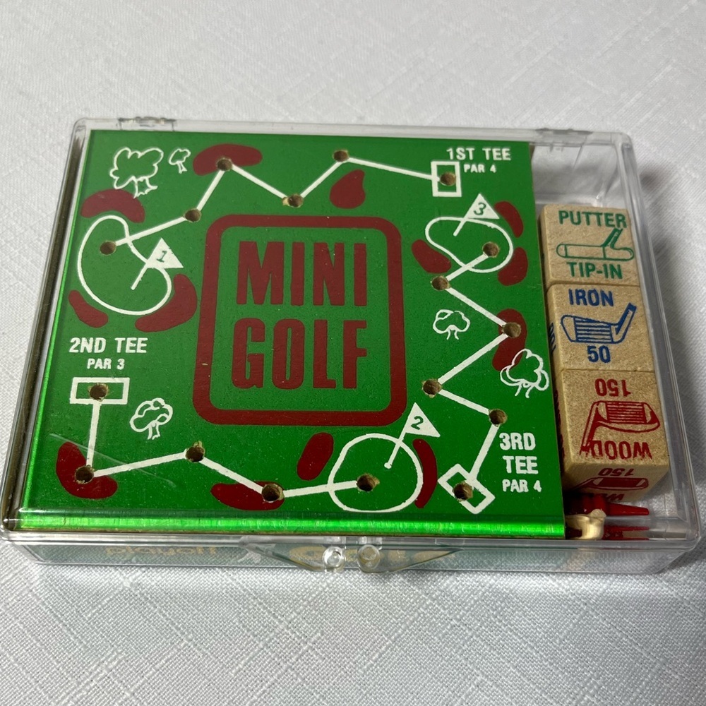 vintage Crestline Mini Golf dice game, Crestline Manufacturing Co.